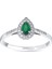 0.12 Karat Zümrüt Taşlı Pırlanta Yüzük 4