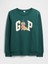 Kadın Koyu Yeşil Relaxed Gap Logo Sweatshirt 2
