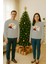 Unisex Happy New Year Yılbaşı Baskılı Yetişkin ve Çocuk Sweatshirt 3 Iplik Şardonlu Kumaş 2