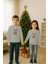 Unisex Happy New Year Yılbaşı Baskılı Yetişkin ve Çocuk Sweatshirt 3 Iplik Şardonlu Kumaş 3
