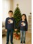 Unisex Happy New Year Yılbaşı Baskılı Yetişkin ve Çocuk Sweatshirt 3 Iplik Şardonlu Kumaş 3