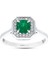 0.18 Karat Zümrüt Taşlı Pırlanta Yüzük 1