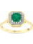 0.10 Karat Zümrüt Taşlı Pırlanta Yüzük 1