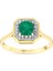 0.10 Karat Zümrüt Taşlı Pırlanta Yüzük 4