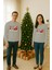 Unisex Happy New Year Yılbaşı Baskılı Yetişkin ve Çocuk Sweatshirt 3 Iplik Şardonlu Kumaş 2