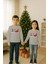 Unisex Happy New Year Yılbaşı Baskılı Yetişkin ve Çocuk Sweatshirt 3 Iplik Şardonlu Kumaş 3