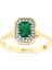 0.10 Karat Zümrüt Taşlı Pırlanta Yüzük 1
