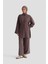 Beli Bağcıklı Modal Takım 25KD1127 Kahverengi 2