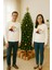 Unisex Happy New Year Yılbaşı Baskılı Yetişkin ve Çocuk Sweatshirt 3 Iplik Şardonlu Kumaş 2