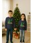 Unisex Happy New Year Yılbaşı Baskılı Yetişkin ve Çocuk Sweatshirt 3 Iplik Şardonlu Kumaş 3