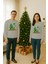 Unisex Happy New Year Yılbaşı Baskılı Yetişkin ve Çocuk Sweatshirt 3 Iplik Şardonlu Kumaş 2