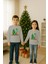 Unisex Happy New Year Yılbaşı Baskılı Yetişkin ve Çocuk Sweatshirt 3 Iplik Şardonlu Kumaş 3
