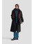 Aller Detaylı Düğmeli Manto 25KT1729 Siyah 2