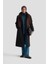 Aller Detaylı Düğmeli Manto 25KT1729 Siyah 3
