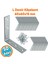 Mobilya Dolap Duvar Sabitleme Metal Köşebent 60X60X15 mm Bağlantı Aparatı L Demiri Gönye (50 Adet) 1