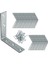 Mobilya Dolap Duvar Sabitleme Metal Köşebent 60X60X15 mm Bağlantı Aparatı L Demiri Gönye (50 Adet) 4