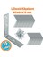 25 Adet Mobilya Dolap Duvar Sabitleme Metal Köşebent 60X60X15 mm Bağlantı Aparatı L Demiri Gönye 1
