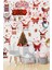 Şeffaf, Çift Taraflı 2026 Merry Christmas Noel Baba & Kardan Adam Yılbaşı Sticker Seti 4