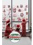 Şeffaf Çift Taraflı Pembe Noel Baba, Geyik ve Gnome Sticker Seti - Yılbaşı Cam Kapı Dolap Dekoru 2