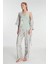 Arias Closet Sabahlık Atlet ve Pantolon Takım Pamuklu Pijama Set 1