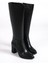 Fıorella Bağcıksız Fermuarlı Ortopedik Taban Kadın Çizme Cst - Siyah 4