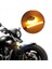Evrensel Motosiklet Çatal LED Turn Sinyal Şerit Işıkları Kiti 45-70MM Çatal 4pcs Amber (Yurt Dışından) 4