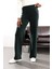 Yeşil Beli Lastikli Kadife Pantolon 8921 3