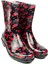 15101 Ulaş Kırmızı Çiçekli Kısa Kadın Yağmur Çizmesi 1