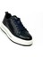 054 Lacivert Deri Erkek Sneaker Ayakkabı 1