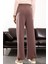 Kahverengi Çizgili Modal Pantolon 6