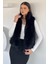 Kadın Iç Astarlı Ön Fermuarlı Peluş Yelek P-00019200 2