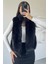Kadın Iç Astarlı Ön Fermuarlı Peluş Yelek P-00019200 4