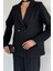 Kadın Iç Astarlı Blazer Ceket Pantolon Ikili Takım P-00019236 4
