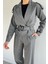 Kadın Iç Astarlı Kemer Detaylı Blazer Ceket Pantolon Ikili Takım P-00019233 1