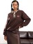 Acı Kahve Fular Detaylı Sweatshirt 580519 3
