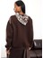 Acı Kahve Fular Detaylı Sweatshirt 580519 5