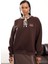 Acı Kahve Fular Detaylı Sweatshirt 580519 6