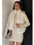 Kadın Iç Astarlı Ön Fermuarlı Peluş Yelek P-00019200 2