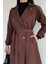 Kadın Iç Astarlı Bel Kuşak Detaylı Trençkot P-00019234 3