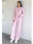Kendinden Desenli Bluz Pantolon Ikili Takım P-00019205 2