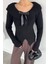 Kadın Fiyonklu Bel Yırtmaç Detaylı Triko Bluz P-00019097 1