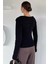 Kadın Fiyonklu Bel Yırtmaç Detaylı Triko Bluz P-00019097 4