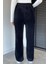 Kadın Bel Lastikli Yüksek Bel Yumoş Sakallı Triko Pantolon P-00018978 3
