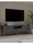 1330DROPCT-128 Tv Sehpası Antrasit-Altın 7