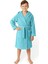 Çocuk Bornoz 9-10 Yaş | %100 Pamuklu-Turkuaz-Yumuşak Doku-Kapüşonlu-Cepli-Biyeli 7
