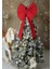 Kurdele Yıllbaşı Ağaç Süs Noel Dev Kırmızı Fiyonk 55X150 cm Büyük 1