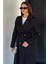 Bel Büzgülü Kuşaklı Kadın Trençkot P-00018732 4