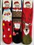 Yeni Yıl, Yılbaşı, Noel, Renkli Havlu Çoraplar, Geyikli, Noel Babalı, Desenli 3 Lü Paket (3 Adet) 1