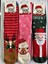 Yeni Yıl, Yılbaşı, Noel, Renkli Havlu Çoraplar, Geyikli, Noel Babalı, Desenli 3 Lü Paket (3 Adet) 1
