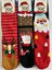 Yeni Yıl, Yılbaşı, Noel, Renkli Havlu Çoraplar, Geyikli, Noel Babalı, Desenli 3 Lü Paket (3 Adet) 2